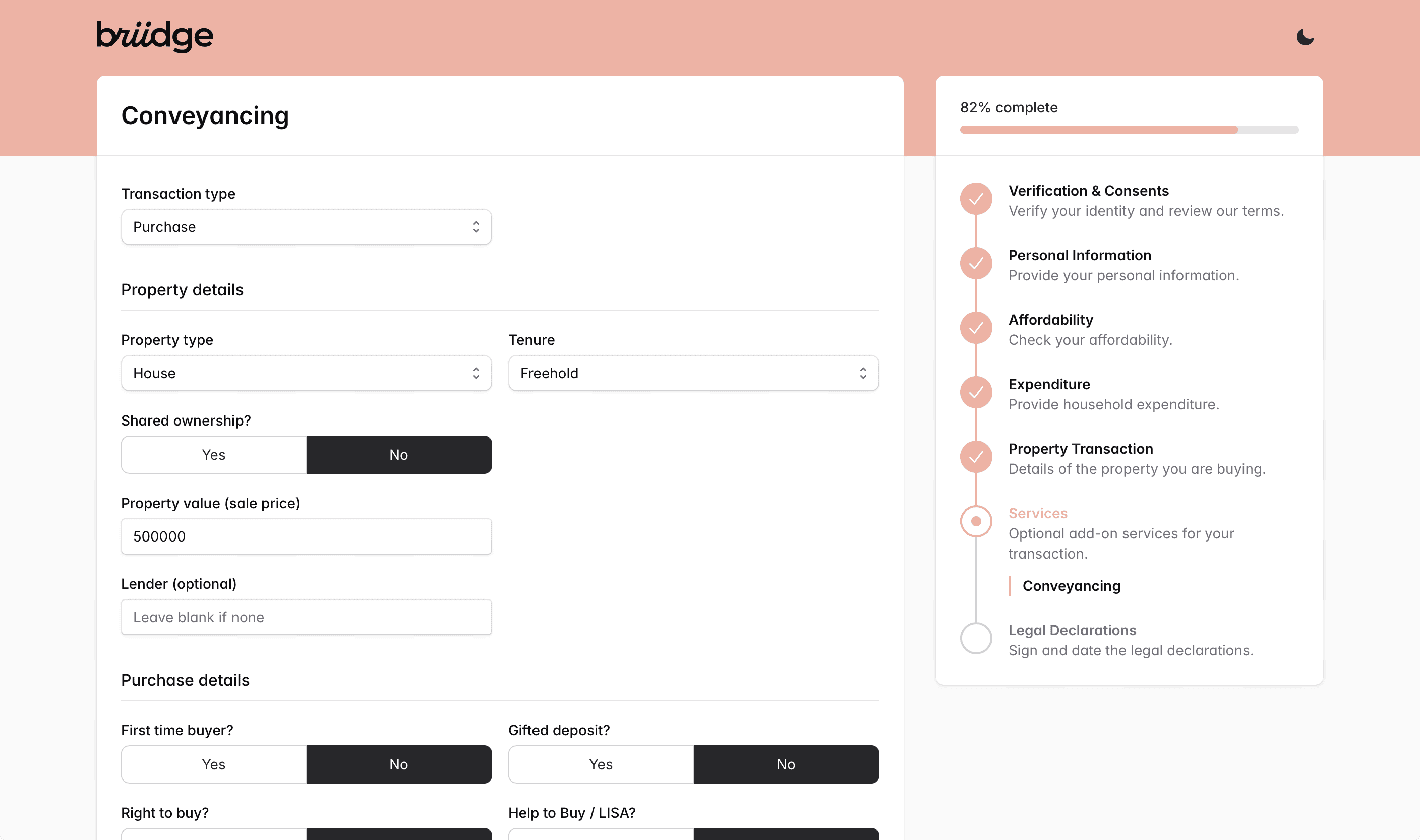 The Briidge web app